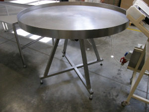 Stainless steel revolving table